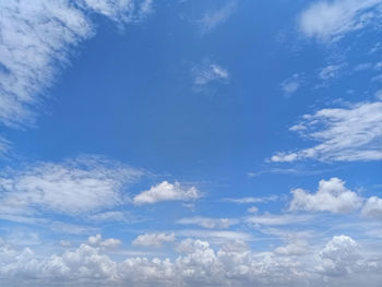 Low angle view of clouds in sky
