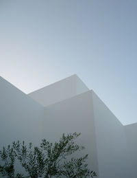 Low angle view of tree against clear sky