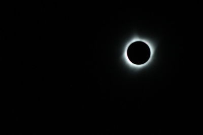 Low angle view of moon against sky at night