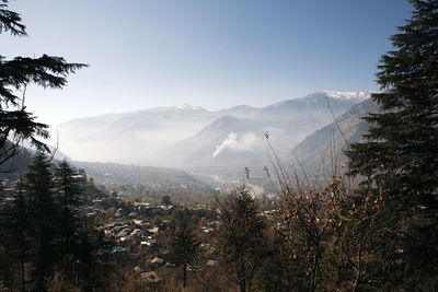 Panoramic view on kulu valley, himachal pradesh, india