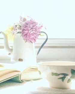 Close-up of flowers in vase