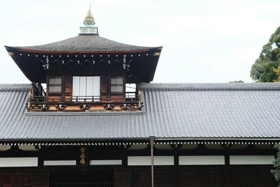 Low angle view of temple against sky