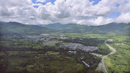 Scenic view of landscape against sky