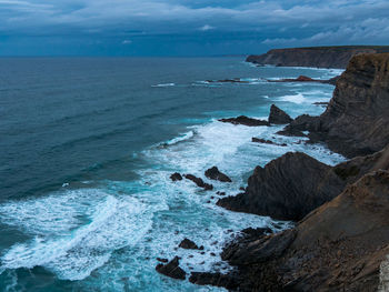 Scenic view of sea against sky