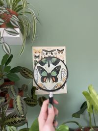 Cropped hand of woman holding clock