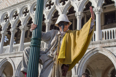 Low angle view of statues