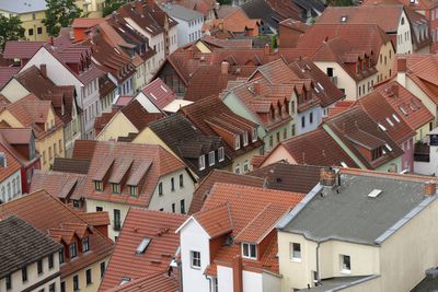 Full frame shot of houses in waren