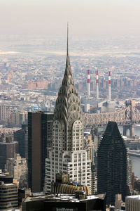 Aerial view of buildings in city