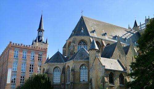 Low angle view of buildings against sky