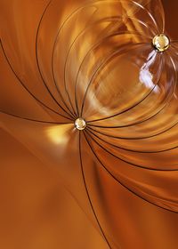 Low angle view of illuminated electric light