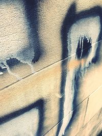 Shadow of man on window