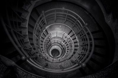 View of spiral staircase