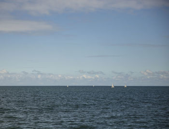 Scenic view of sea against sky