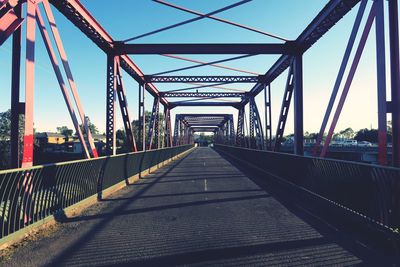 Bridge against clear sky