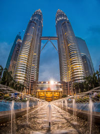 View of skyscrapers against sky