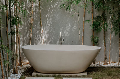 Close-up of bathtub