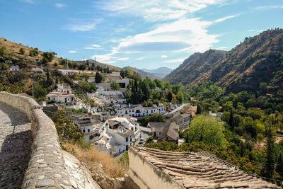 View of the white buildings of salamanca in spain