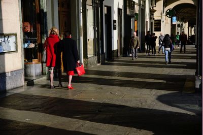 Full length of woman standing in city