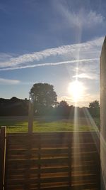 Scenic view of landscape against sky during sunset