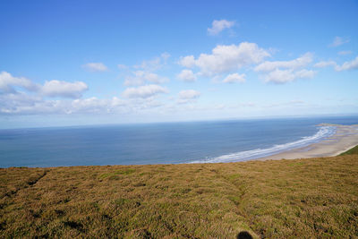 Scenic view of sea against sky