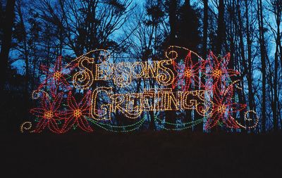 Light painting at night