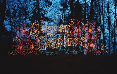 Light painting at night