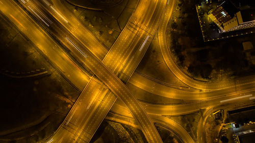 Aerial view of highway 