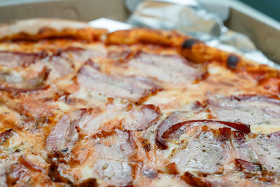 Close-up of pizza