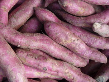 Full frame shot of pink for sale at market stall