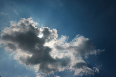 Low angle view of clouds in sky