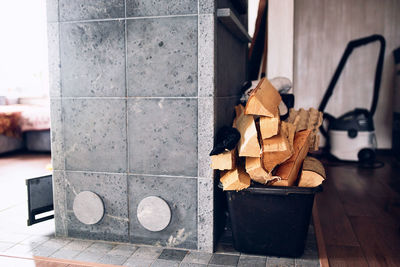 Close-up of objects on table