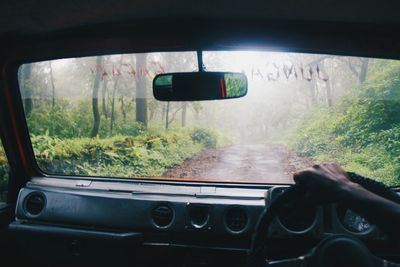 Man in car