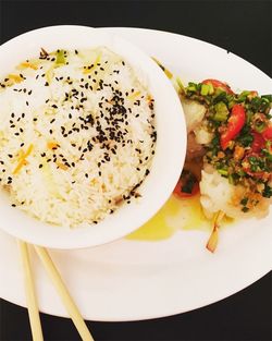 Close-up of food in plate