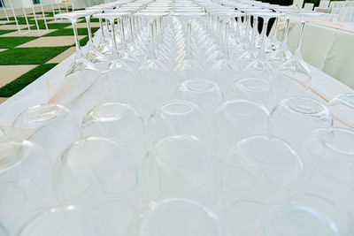 Close-up of glass glasses
