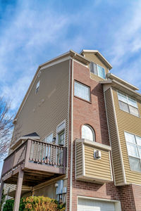 Low angle view of building against sky