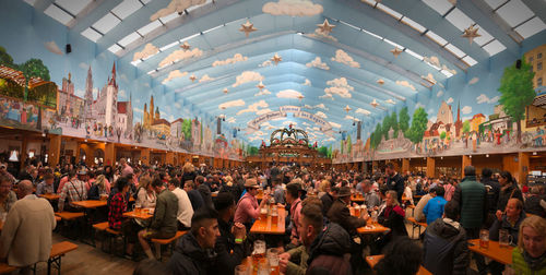 Group of people in restaurant