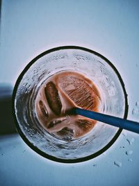 Close-up of drink on table