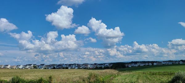Panoramic view of landscape against sky
