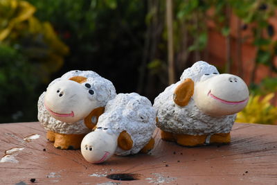 Close-up of cake on table