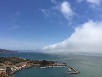 Scenic view of sea against sky