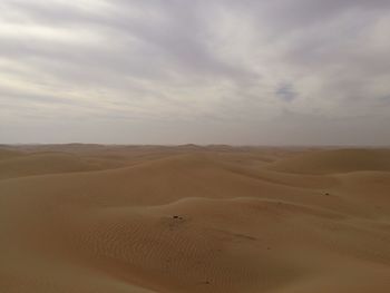 Scenic view of desert against sky