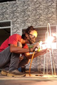 Man working at workshop