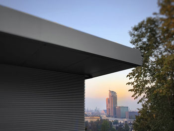 Low angle view of modern building