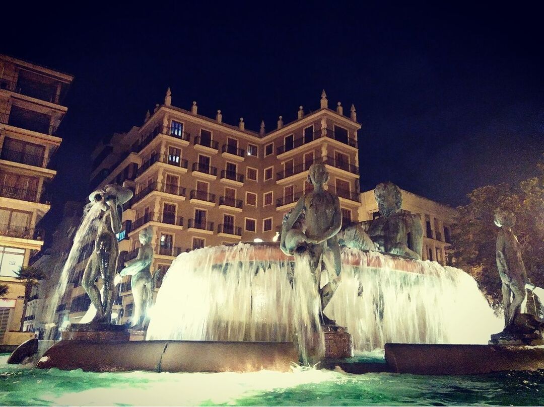 BUILDINGS AT NIGHT