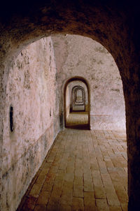 Corridor of old building