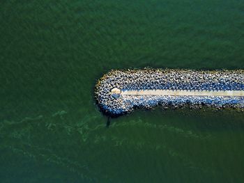 Aerial view of a seaside