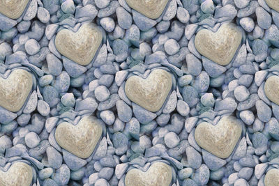  shot of heart stones