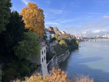 Scenic view of river against sky