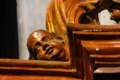 Close-up of statue of buddha