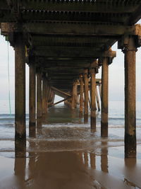 View of pier over sea